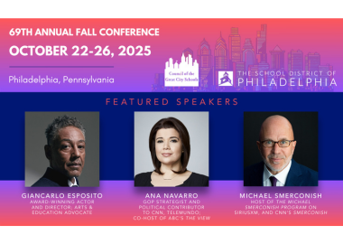 Ana Navarro, Giancarlo Esposito, and Michael Smerconish will address the 69th Annual Fall Conference